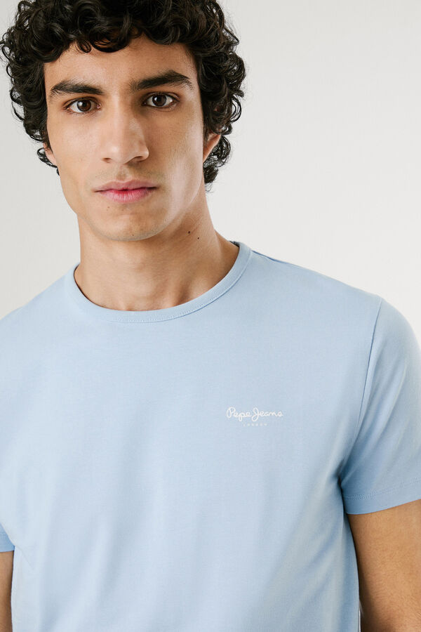 Pepe Jeans camiseta original basic 3n manga corta azul