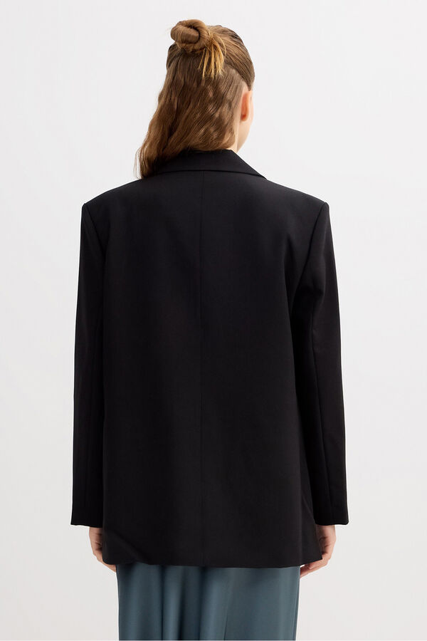 Inside Blazer cruzado oversize preto