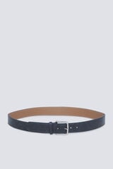Springfield Leather-effect belt with topstitching blue