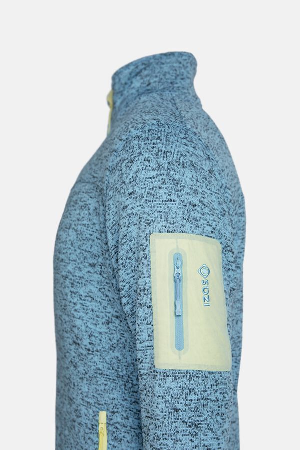 Izas Jersey-knit fleece jacket blue