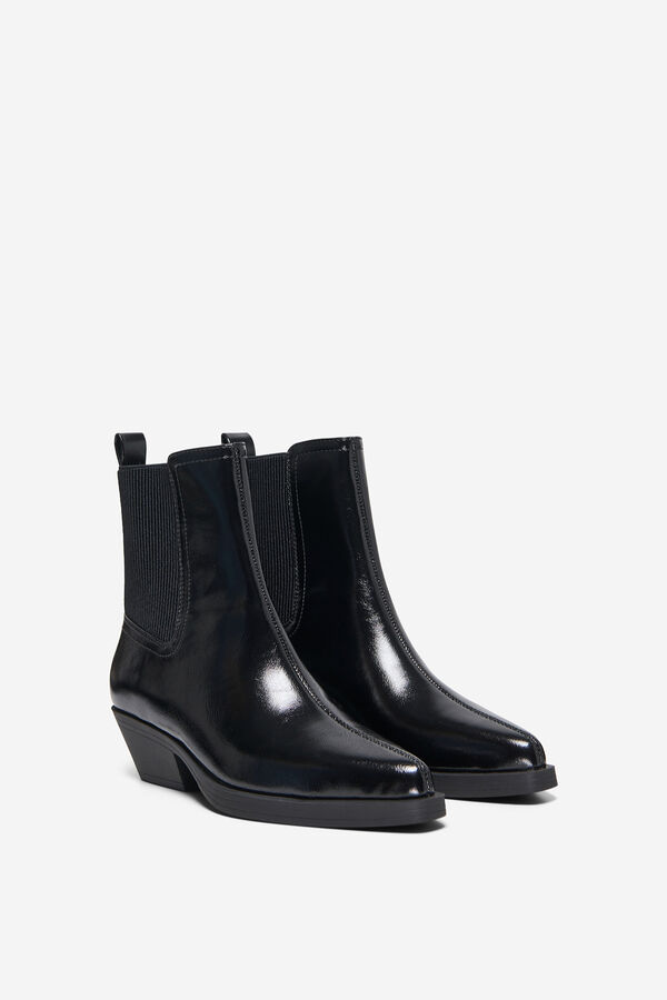Only Cowboy ankle boot black