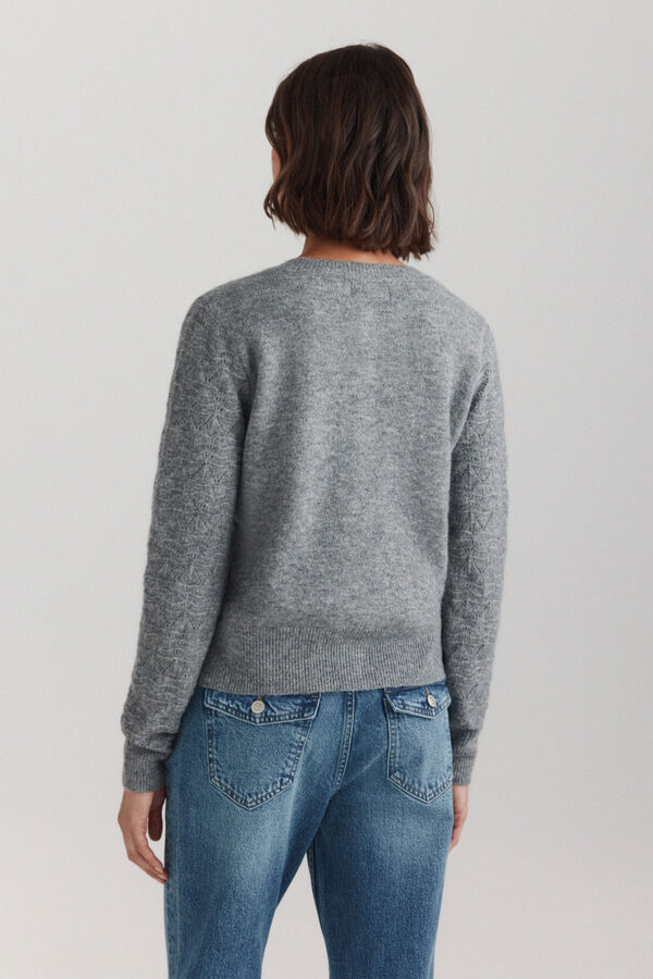 Springfield Jersey calado botones gris