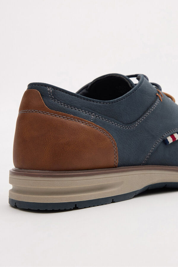 Inside Zapato cl&aacute;sico casual cordones azul