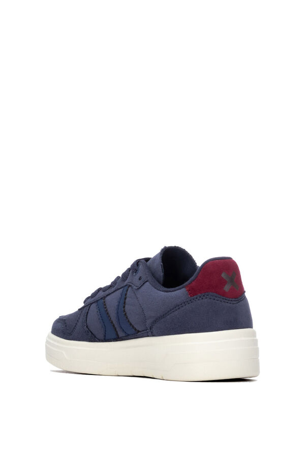 XTI Lace-up platform sneakers blue