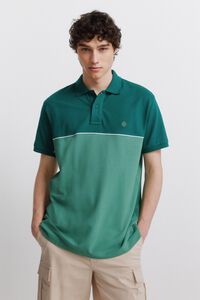 Springfield Colour block sport polo shirt