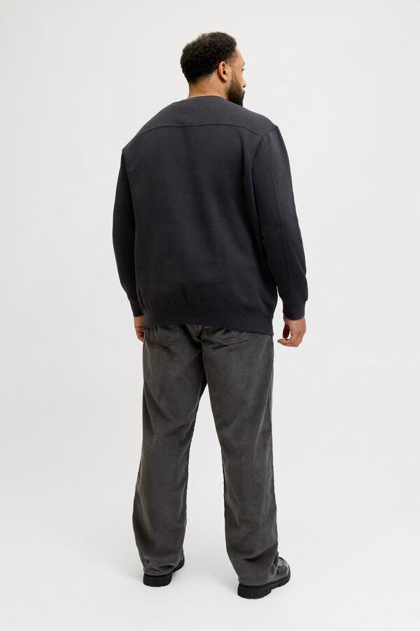 Jack & Jones PLUS Sweatshirt com capuz e logo preto