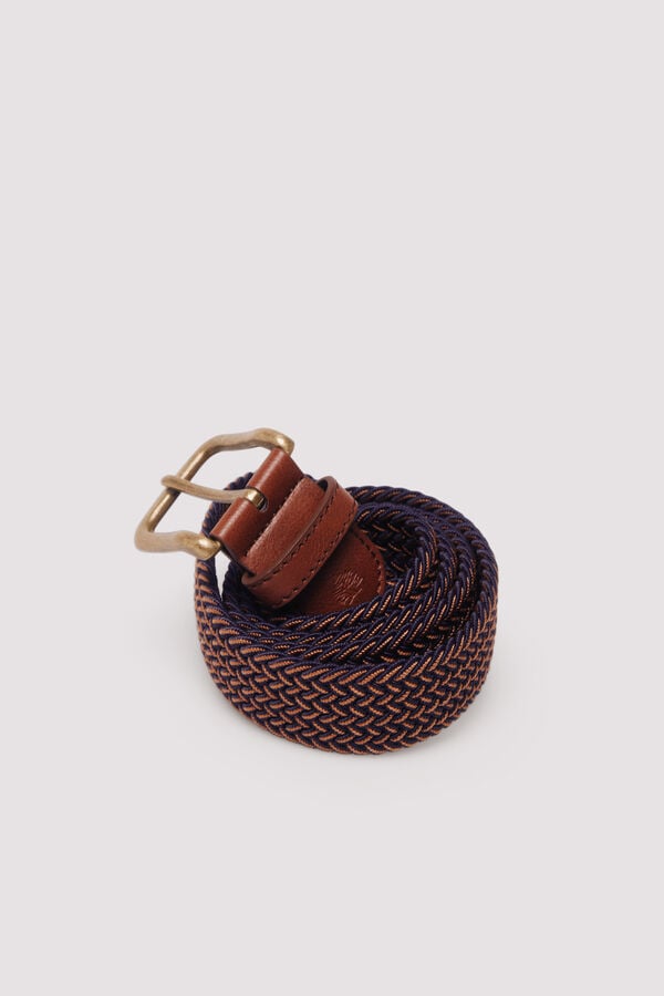 Springfield Multicoloured woven belt blue