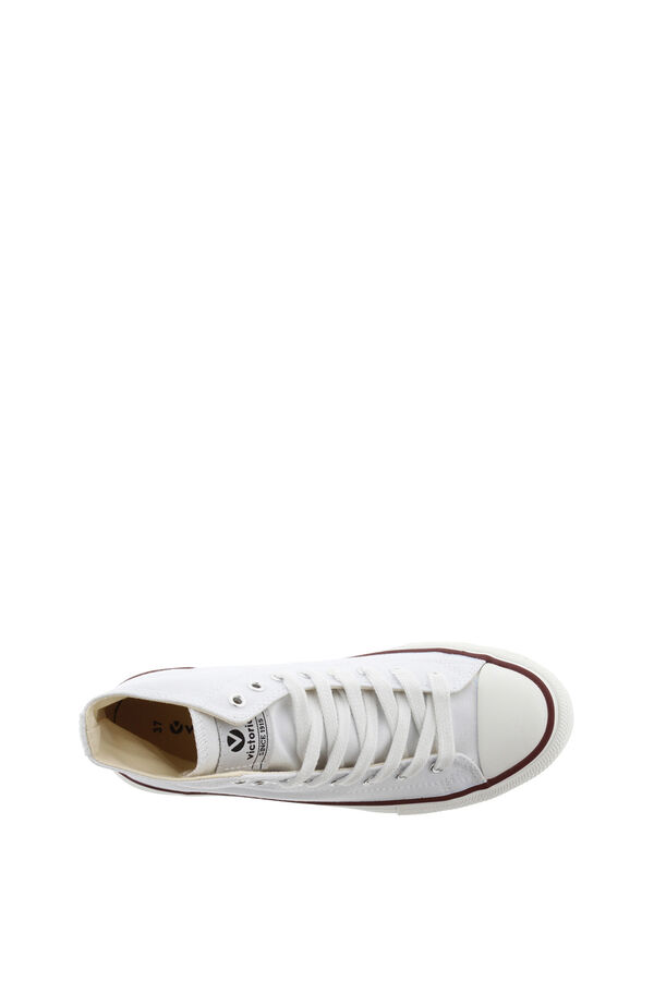 Victoria Zapatillas abotinadas de lona Victoria Tribu con puntera de goma blanco