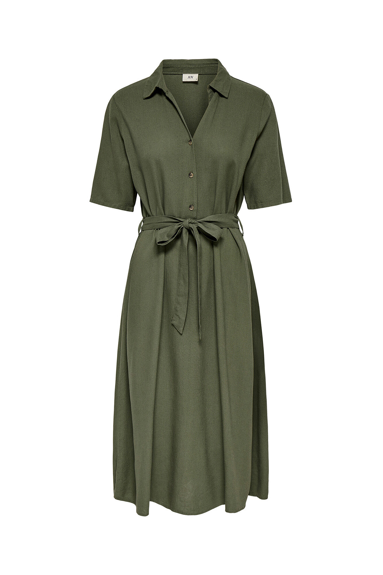 JDY Midi-Leinenkleid