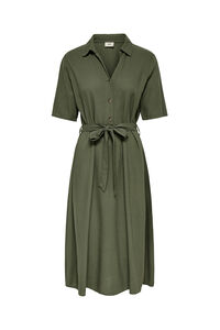 JDY Midi-Leinenkleid