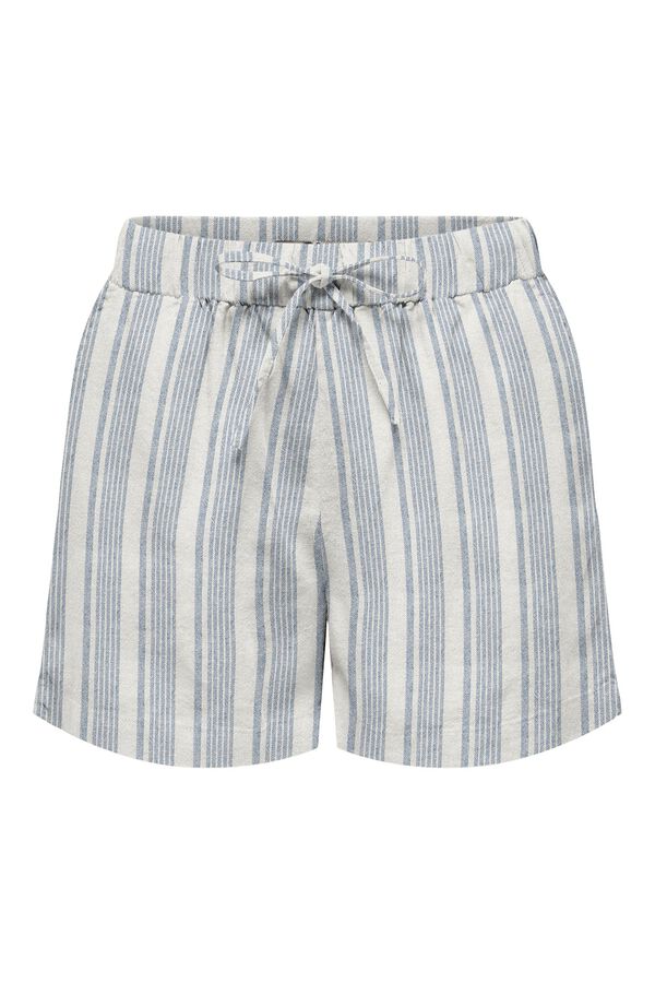 Only Linen shorts blue