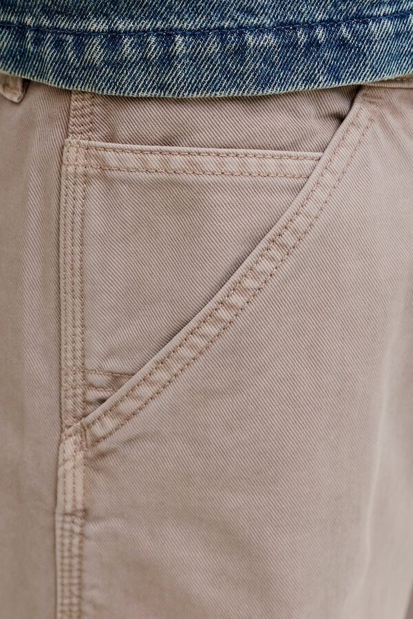 Jack & Jones Cotton baggy fit Bermuda shorts nude