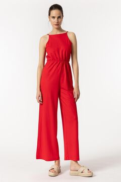 Springfield Jumpsuit with Ruffle brick