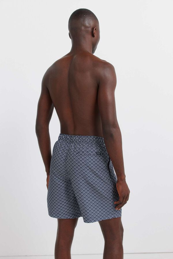 Springfield Geometric print swimwear blue