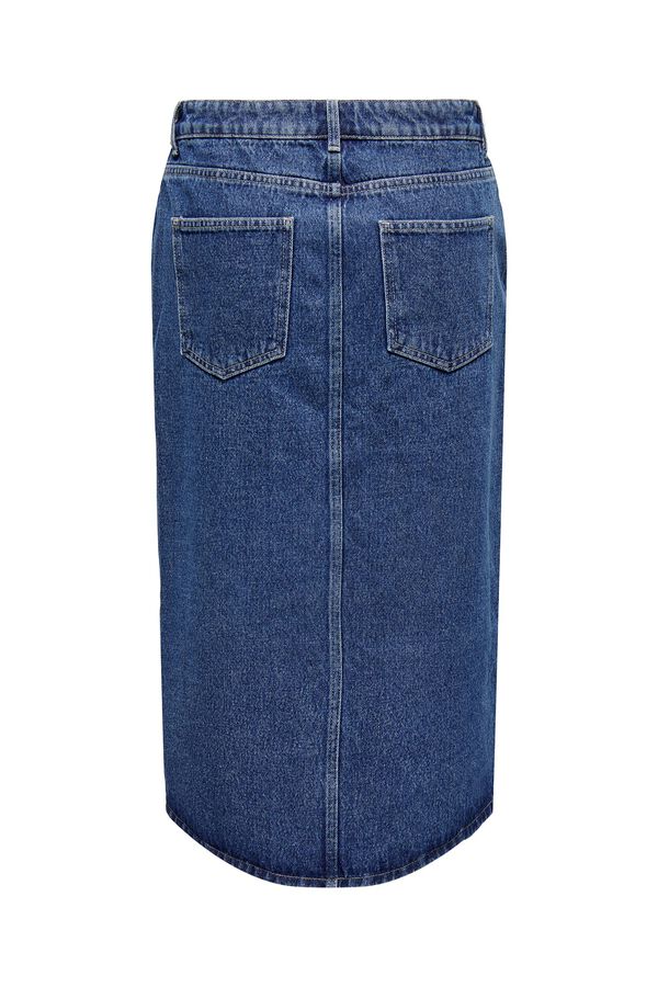 Only Denim midi skirt blue