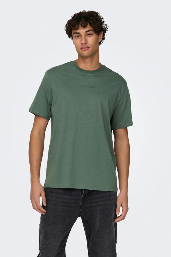 Springfield Essential regular fit T-shirt dark green