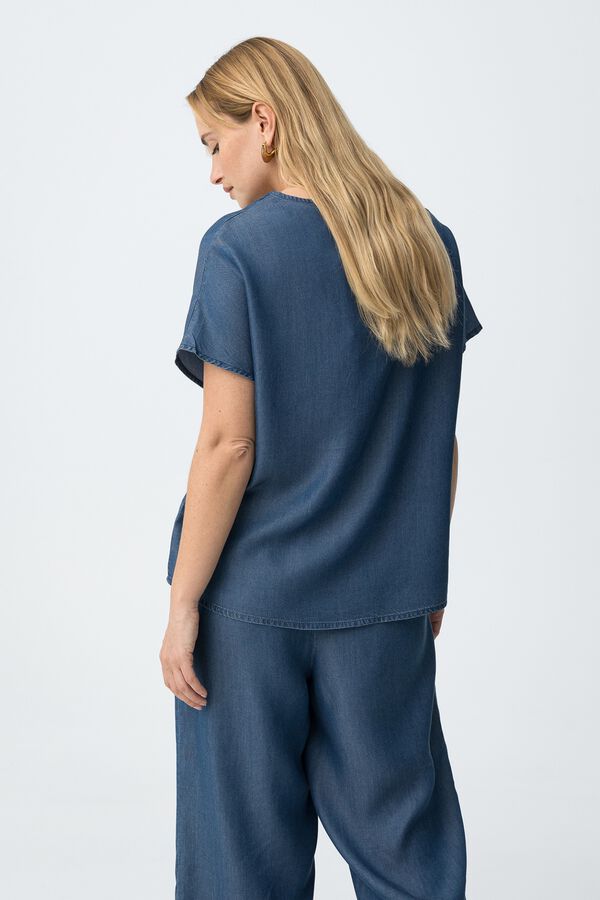 Tiffosi Blusa relaxed azul