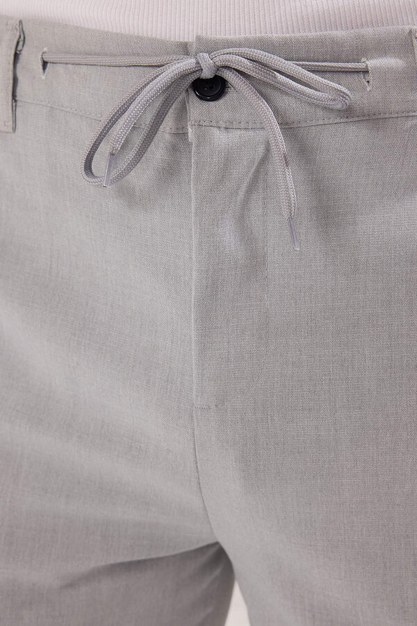 Trendyol Pantalones chinos ajustados gris