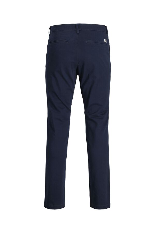 Jack & Jones PLUS Slim fit stretch chinos trousers blue
