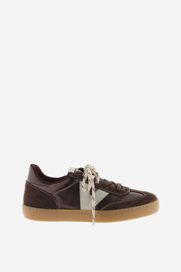 Zapatillas efecto piel metalizadas