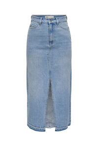 JDY Falda vaquera larga con apertura frontal