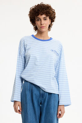 Camiseta manga larga de rayas