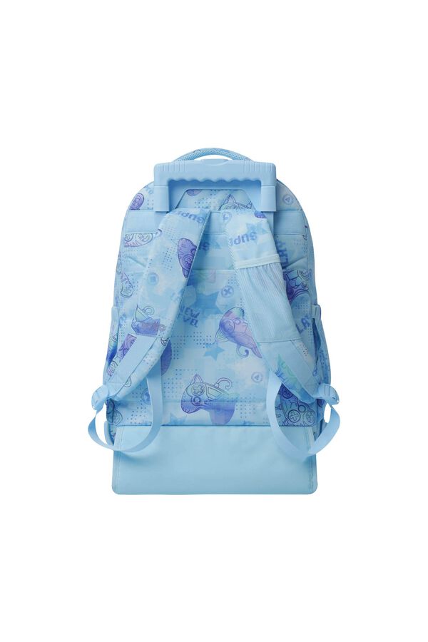 Totto Mochila Rue Bomper Renglones azul