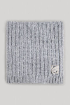 Springfield Ribbed knit scarf grey