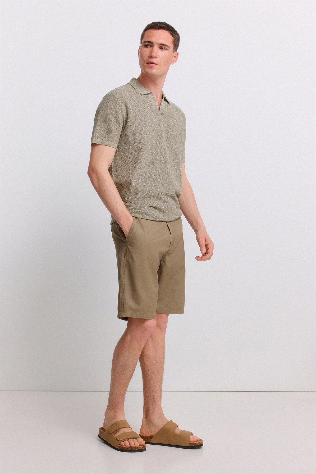 Springfield Wide & relaxed fit technical Bermuda shorts