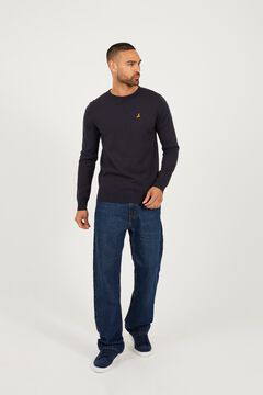 Brave Soul Jersey de cuello redondo con bordado