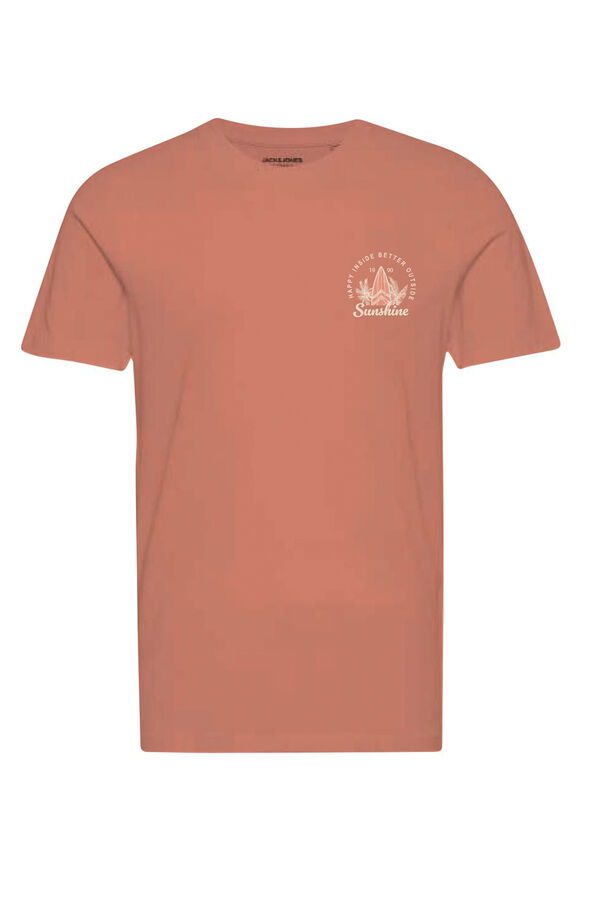 Springfield Standard fit T-shirt pink