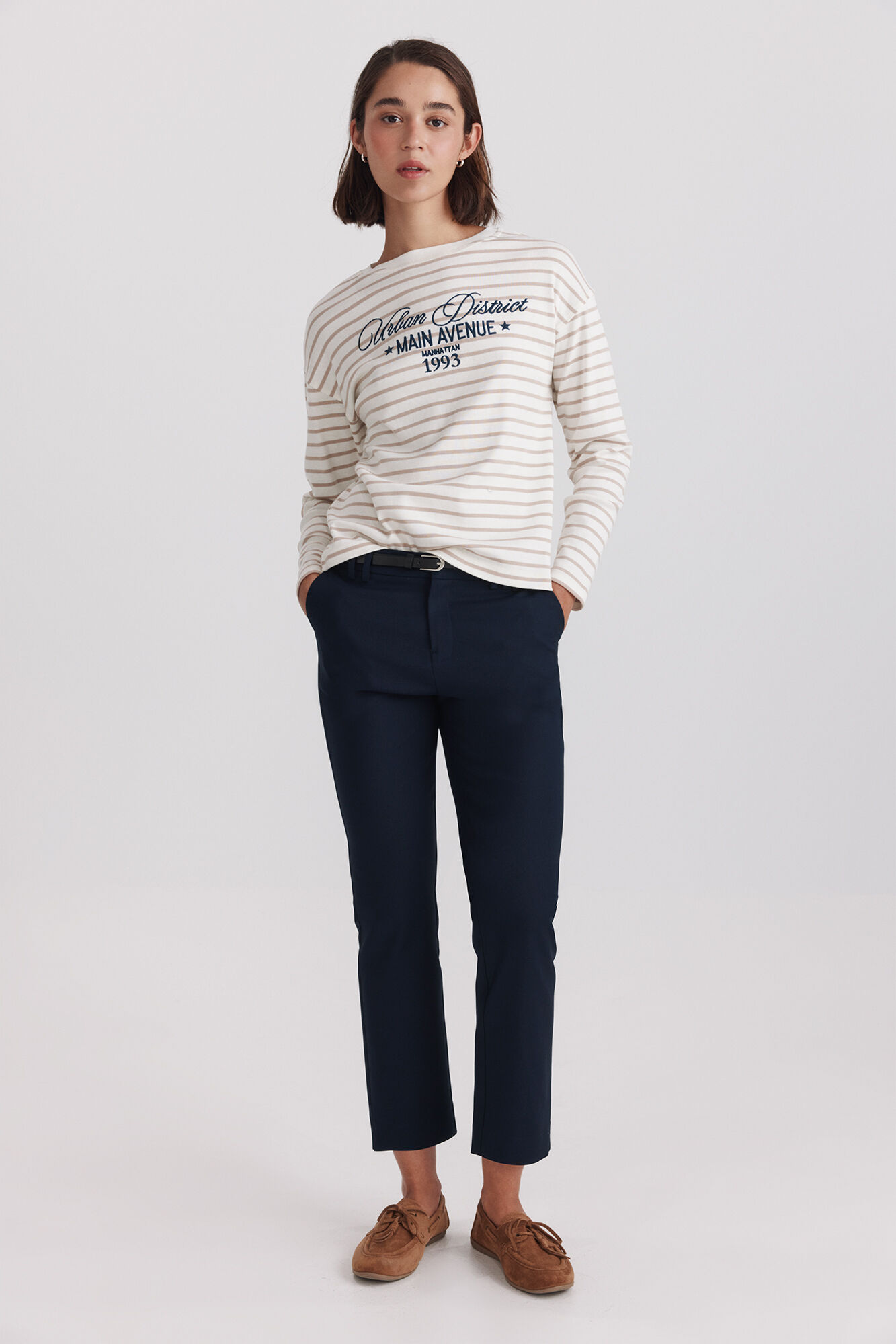 Springfield Chinos with elasticated belt