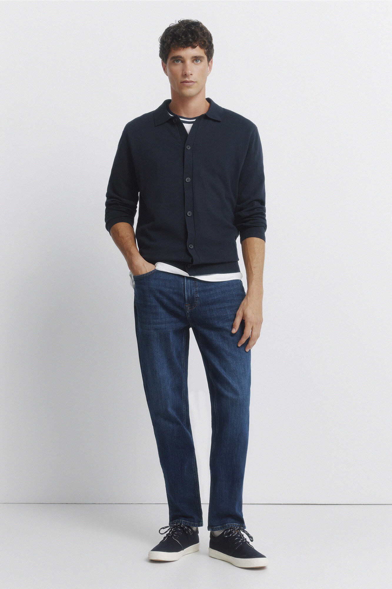Springfield Jeans lavagem escura slim fit