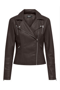 Only Jaqueta de pele vegana para motociclistas