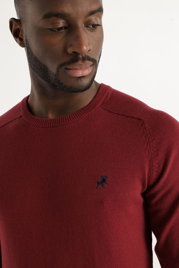 Lois Jersey Cuello Caja burdeos