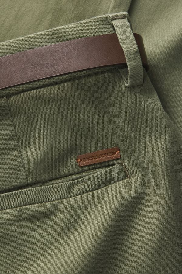 Jack & Jones PLUS Cal&ccedil;as chino slim fit verde