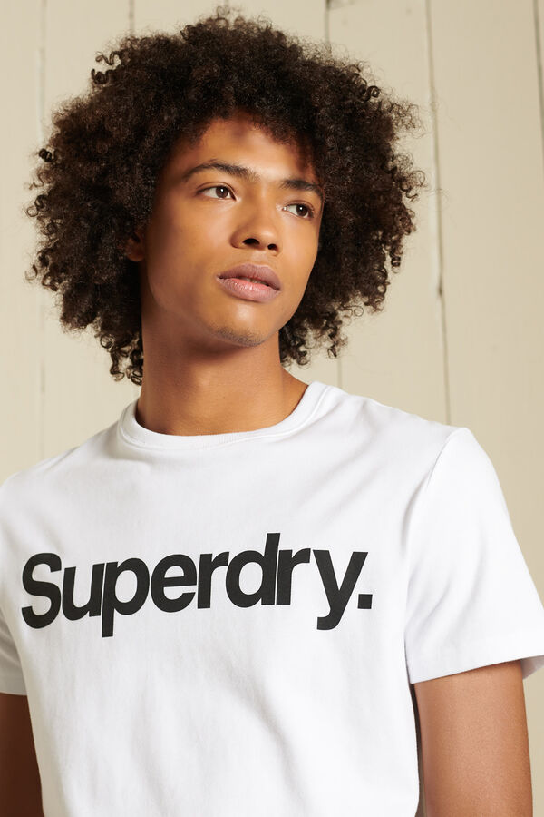 Springfield T-shirt de algodão orgânico com o logótipo Core branco