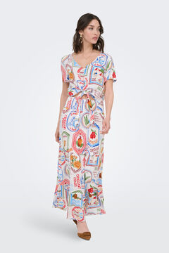 JDY Falda larga fluida blanco