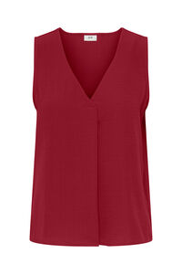 JDY Blusa sin mangas pliegue frontal