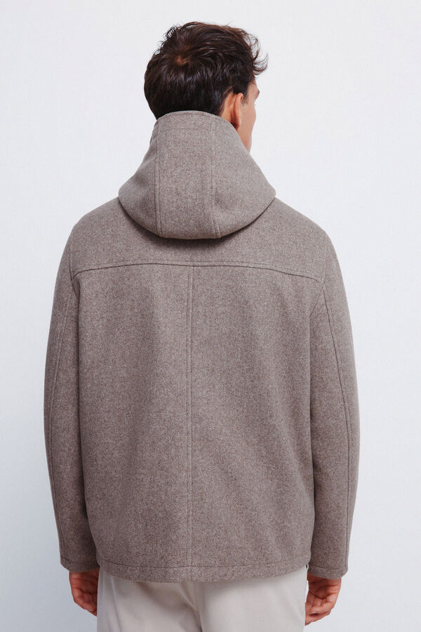 Springfield Short wool -effect parka nude