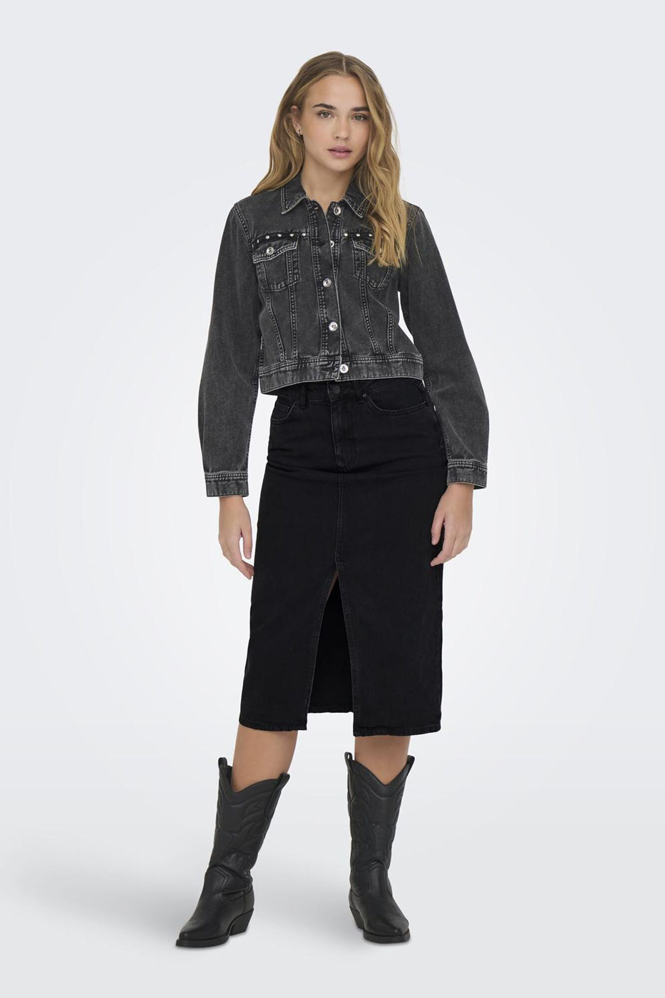 Only Falda vaquera midi