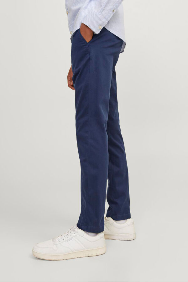 Jack & Jones Junior Pantal&oacute;n chino slim azul