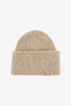 Springfield Lurex knit hat brun