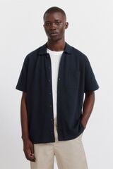 Springfield Polo shirt with regular fit pocket blue