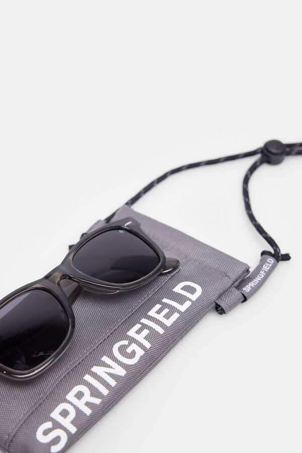 Springfield Áttetsző szürke, műanyag keretes, klasszikus napszemüveg szürke