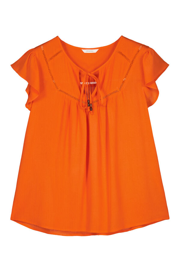Springfield Fluid lace blouse orange