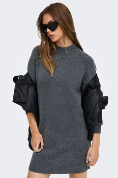 Only Midi-Strickkleid Grau