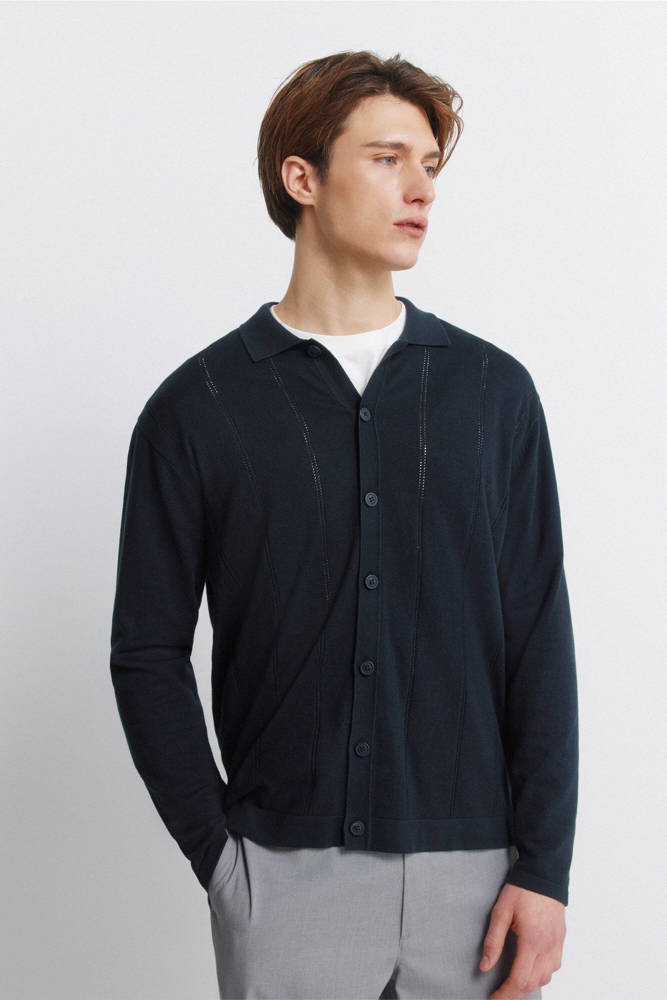 Springfield Polo neck button cardigan