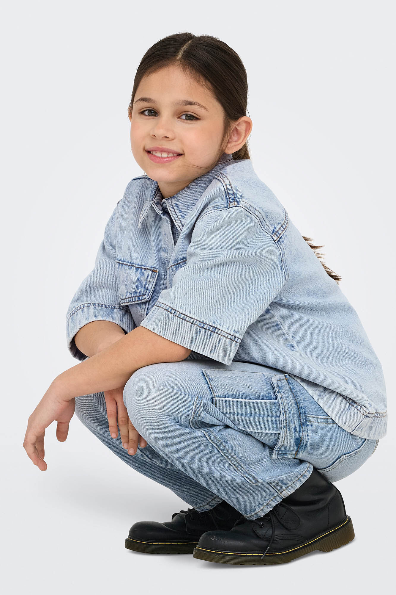 Only Girls Vaquero cargo ni&ntilde;a