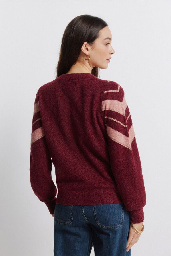 Springfield Chevron lurex jumper red